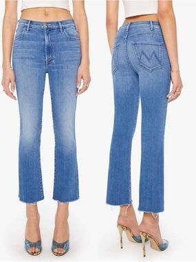 MOTHER The Hustler Ankle Fray Jeans In No Promises Wash